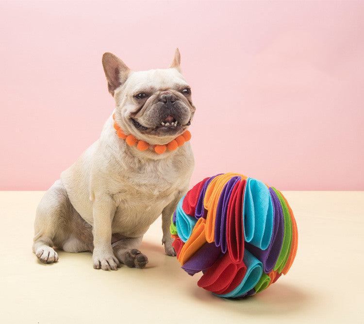 Foldable Food Leaking Interactive Smell Stimulation Pet Toy Ball