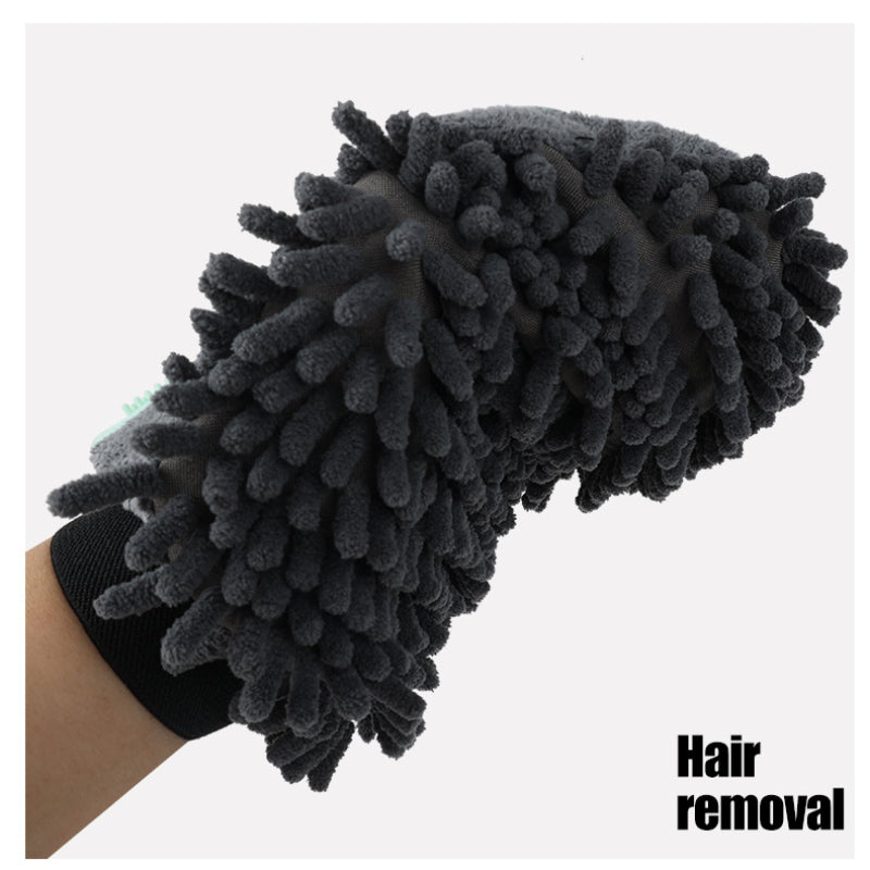 2 In 1 Pet Grooming Glove Bath Brush Massage Cleaning Tool